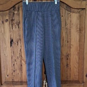 Worthington Pinstripe Trousers in Black and White